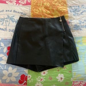 Zara faux leather skort